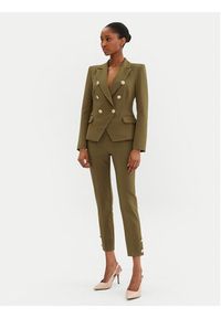 Rinascimento Spodnie materiałowe CFC0122858003 Khaki Regular Fit. Kolor: brązowy. Materiał: syntetyk