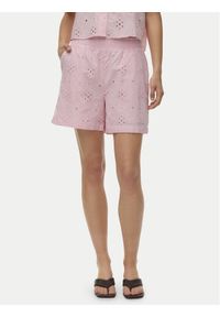Vero Moda Szorty materiałowe Eliza 10346709 Różowy Regular Fit. Kolor: różowy. Materiał: bawełna #1