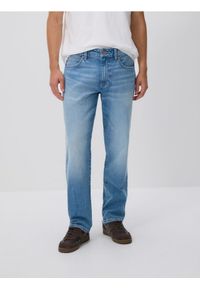 Reserved - Jeansy relaxed straight - niebieski. Kolor: niebieski