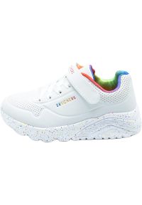 skechers - Buty do chodzenia, Skechers Uno Lite Rainbow Specks 310457L-WMLT. Kolor: biały. Materiał: syntetyk, tkanina, materiał. Model: Skechers Sport. Sport: turystyka piesza