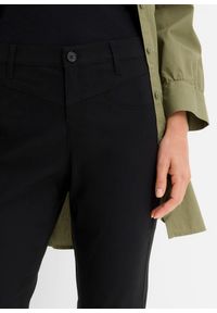 bonprix - Spodnie z bengaliny ze stretchem o kroju bootcut. Kolor: czarny #2