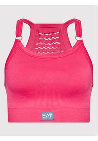 EA7 Emporio Armani Biustonosz top 3LTH51 TJDGZ 1410 Różowy. Kolor: różowy. Materiał: syntetyk #2