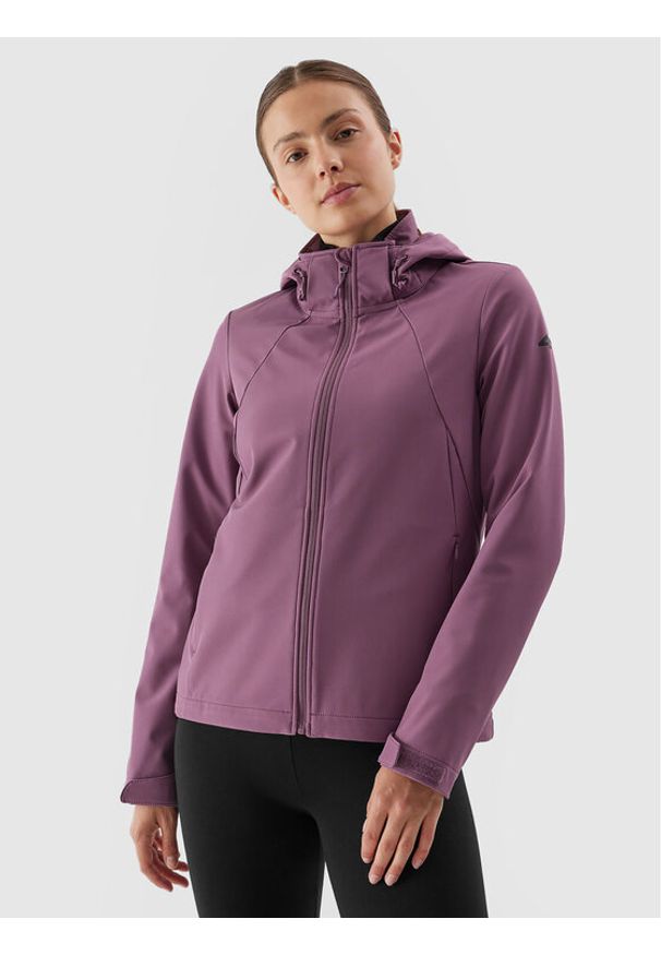 4f - 4F Kurtka softshell 4FAW23TSOFF152 Różowy Slim Fit. Kolor: różowy. Materiał: syntetyk