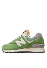 New Balance Sneakersy U574RCC Zielony. Kolor: zielony. Materiał: skóra. Model: New Balance 574