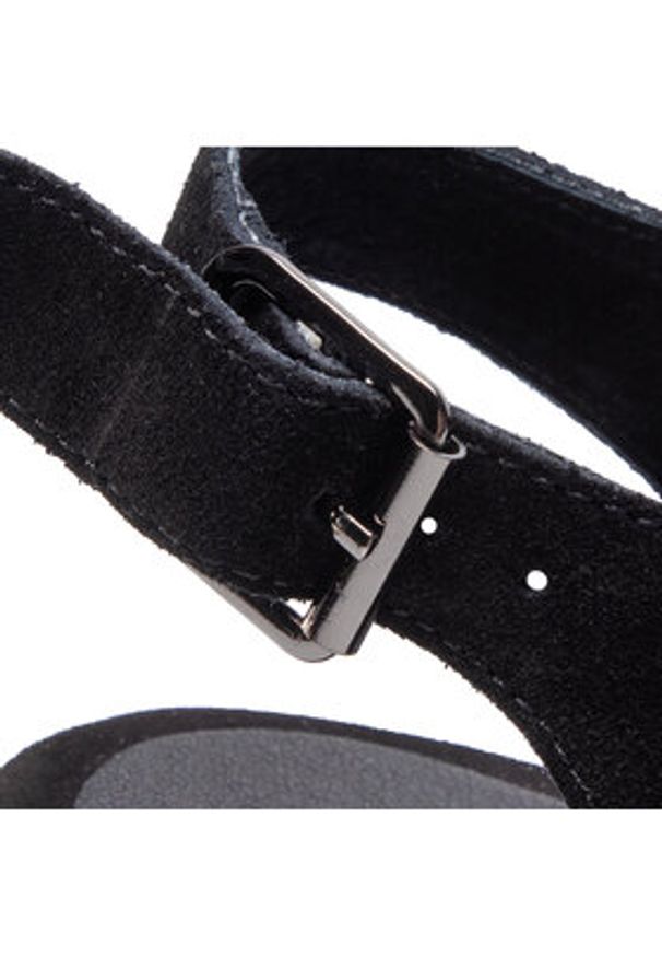 QUAZI Espadryle QZ-22-02-000239 Czarny. Kolor: czarny. Materiał: zamsz, skóra