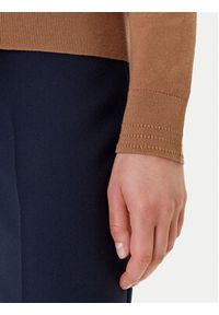TOMMY HILFIGER - Tommy Hilfiger Kardigan WW0WW42370 Brązowy Regular Fit. Kolor: brązowy. Materiał: bawełna