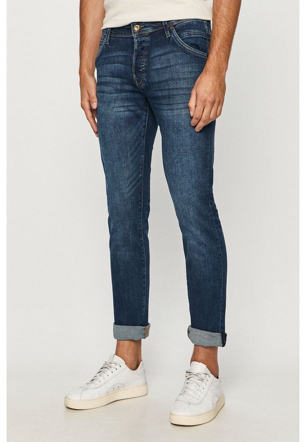 Jack & Jones - Jeansy Glenn. Kolor: niebieski