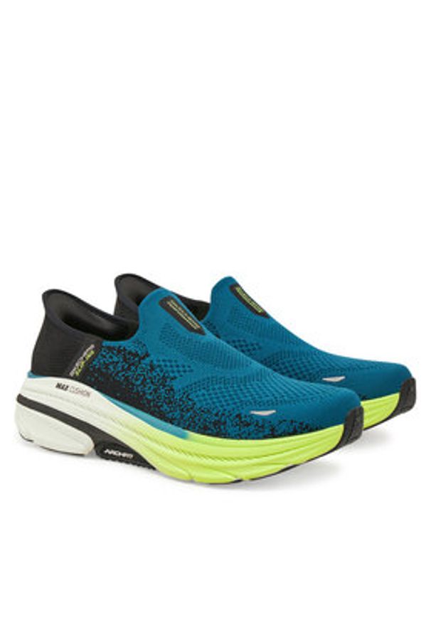 skechers - Skechers Sneakersy 220565/BLBK Niebieski. Kolor: niebieski. Materiał: materiał