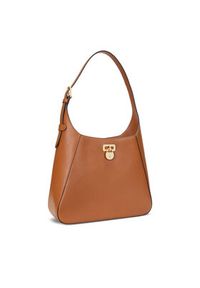 Lauren Ralph Lauren - LAUREN RALPH LAUREN Torebka Large Tanner Shoulder Bag 431956790001 Brązowy. Kolor: brązowy. Materiał: skórzane