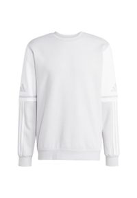 Adidas - Bluza męska adidas Squadra 25 Sweat Crew. Kolor: biały, wielokolorowy, szary