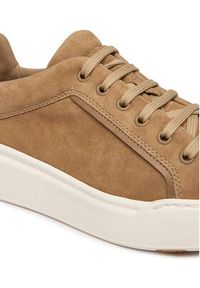 Max Mara Sneakersy 2614761031650 Beżowy. Kolor: beżowy. Materiał: skóra #5