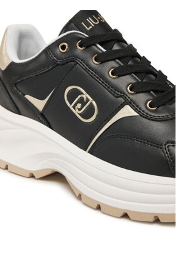 Liu Jo Sneakersy Eva 02 BA5065 P0102 Czarny. Kolor: czarny. Materiał: skóra