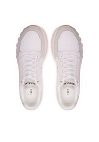 Trussardi Jeans - Trussardi Sneakersy 79A00850 Biały. Kolor: biały. Materiał: materiał #3
