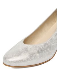 Rieker Czółenka 44650-90 Srebrny. Kolor: srebrny. Materiał: materiał #8