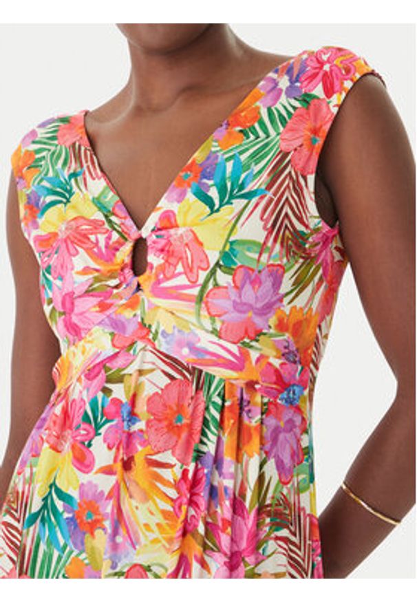 Morgan Sukienka letnia 261-RIO Kolorowy Regular Fit. Materiał: syntetyk. Wzór: kolorowy. Sezon: lato