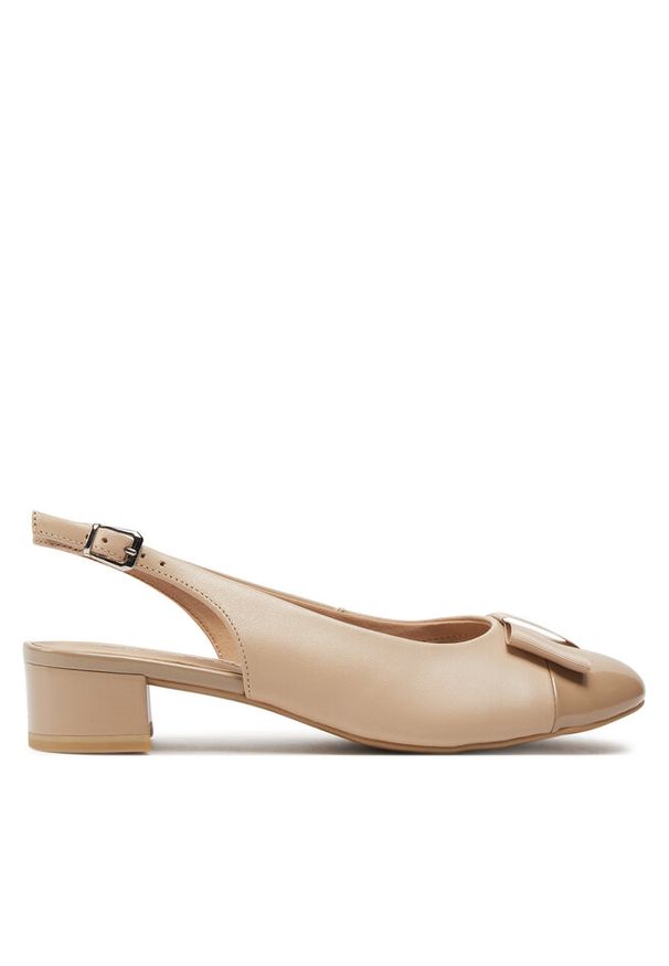 Czółenka Caprice. Kolor: beżowy