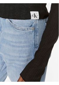 Calvin Klein Jeans Bluzka J20J223095 Czarny Slim Fit. Kolor: czarny. Materiał: syntetyk #4