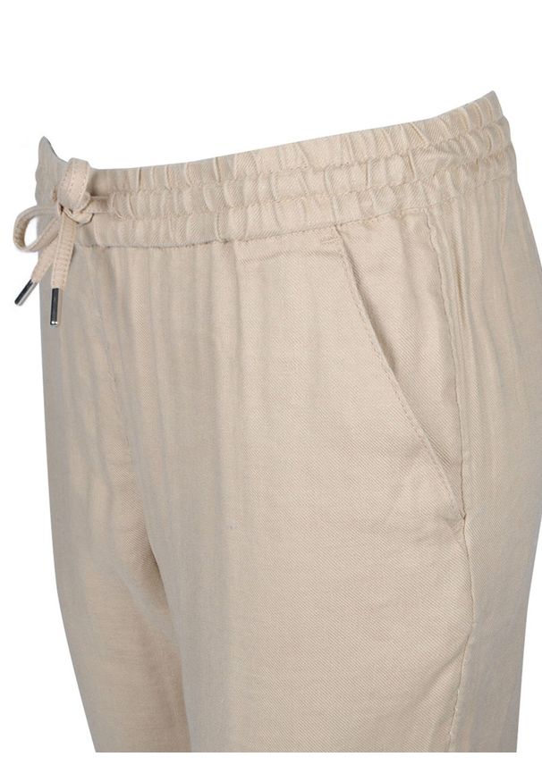 GANT - Gant Spodnie "Summer Linen" | 4150076 / Summer Linen | Kobieta | Beżowy. Kolor: beżowy. Materiał: wiskoza, len, elastan