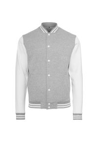 BUILD YOUR BRAND - Kurtka Unisex Varsity Dla Dorosłych. Kolor: biały, wielokolorowy, fioletowy, szary