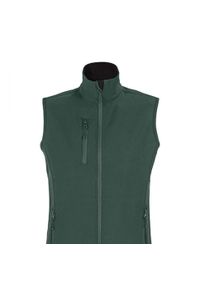 SOL'S - Ocieplacz Damski Falcon Softshell Zapinany Na Zamek Błyskawiczny. Kolor: czerwony, wielokolorowy, zielony. Materiał: softshell