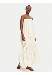 Eleh Sukienka letnia ESS250065 Beżowy Regular Fit. Kolor: beżowy. Materiał: bawełna. Sezon: lato #5