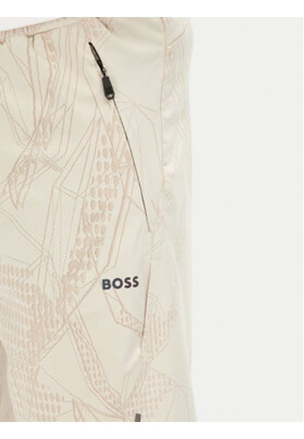 BOSS Szorty sportowe Hecon Desert Active 50537740 Beżowy Regular Fit. Kolor: beżowy. Materiał: syntetyk. Styl: sportowy