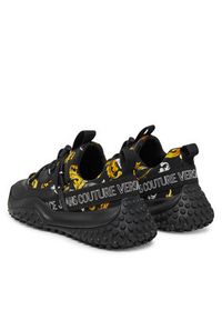 Versace Jeans Couture Sneakersy 78YA3SN2 Czarny. Kolor: czarny. Materiał: materiał