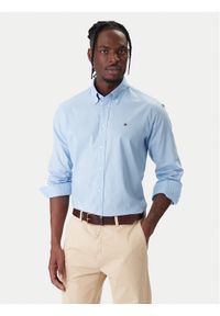 TOMMY HILFIGER - Tommy Hilfiger Koszula MW0MW40529 Błękitny Regular Fit. Kolor: niebieski. Materiał: bawełna #1