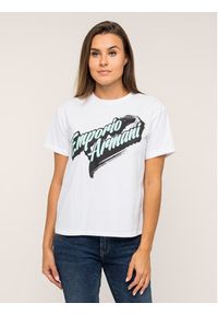 Emporio Armani T-Shirt 6G2T6A 2JQAZ 0100 Biały Regular Fit. Kolor: biały. Materiał: bawełna #3