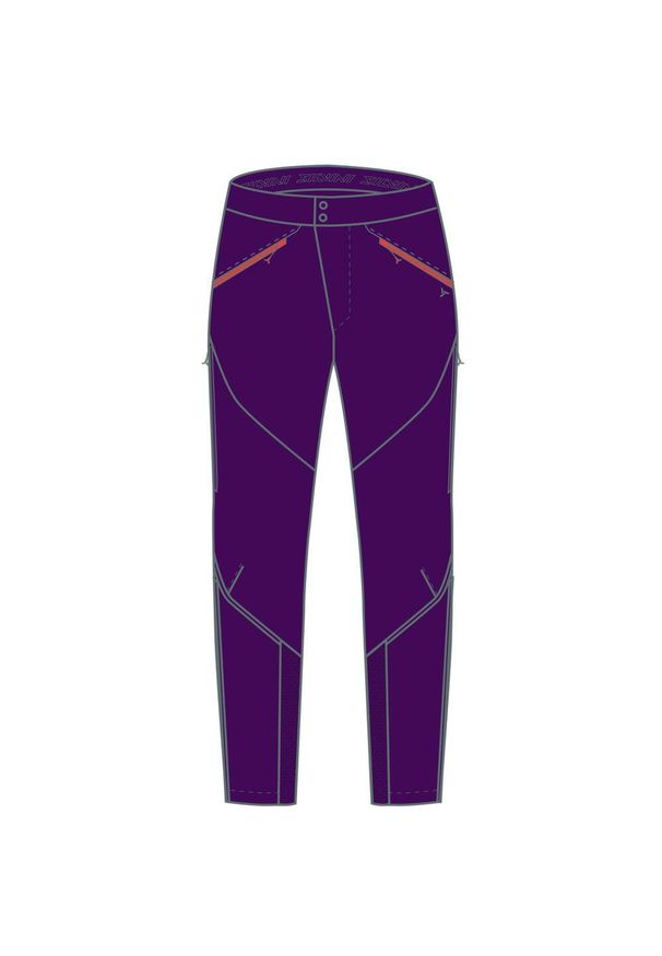 Kurtka narciarska z wiatroodpornym krojem dla kobiet Silvini Foresta. Kolor: fioletowy, wielokolorowy, pomarańczowy. Sezon: zima. Sport: narciarstwo