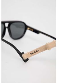 Gucci okulary przeciwsłoneczne GG1239S męskie kolor czarny. Kolor: czarny #7