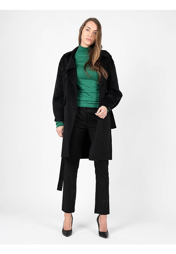 Silvian Heach Płaszcz | PGA22159CP | Kobieta | Czarny. Okazja: na co dzień. Kolor: czarny. Materiał: poliester, wełna. Styl: casual