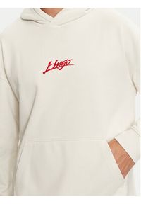 Hugo Bluza Dlogolong 50521070 Écru Relaxed Fit. Materiał: bawełna #5