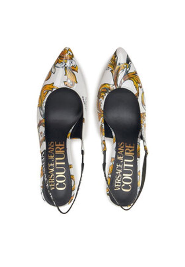 Versace Jeans Couture Szpilki 78VA3S52 Biały. Kolor: biały. Materiał: skóra. Obcas: na szpilce