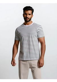 Sinsay - Bawełniana koszulka w paski - Inny. Materiał: bawełna. Wzór: paski #1