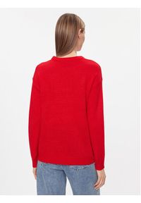 Brave Soul Sweter LKX-230RONNI Czerwony Regular Fit. Kolor: czerwony. Materiał: wiskoza