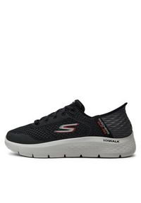 skechers - Skechers Sneakersy Go Walk Flex-New World 216505/BKOR Czarny. Kolor: czarny. Materiał: mesh, materiał