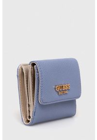 Guess portfel damski kolor fioletowy. Kolor: fioletowy. Materiał: materiał. Wzór: gładki #3