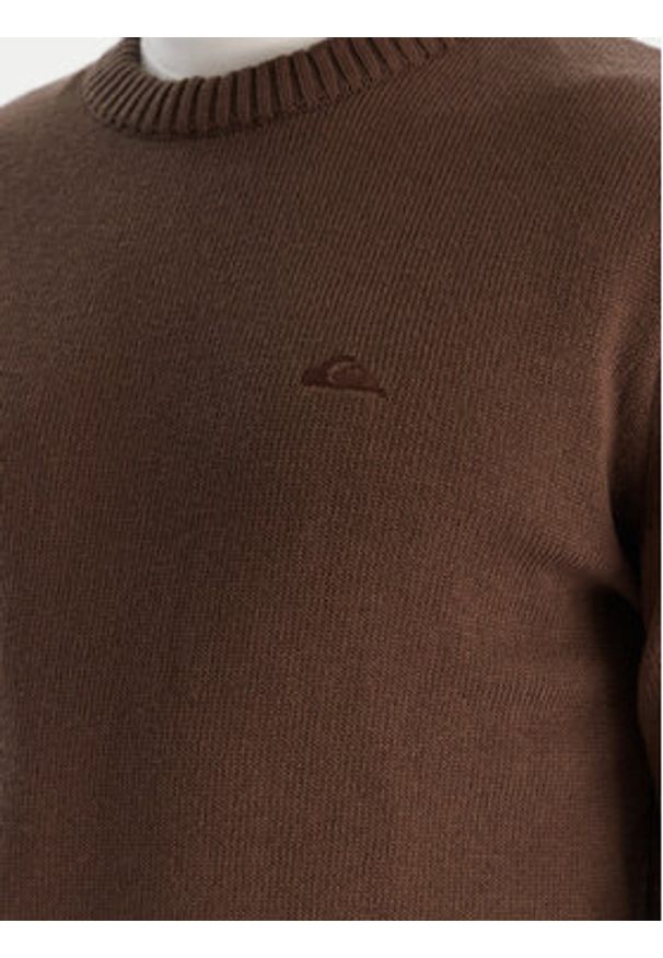 Quiksilver Sweter Salt Water EQYSW03326 Brązowy Regular Fit. Kolor: brązowy. Materiał: bawełna, syntetyk