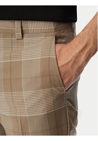 Hugo - HUGO Spodnie garniturowe Hogan 263X 50569204 Beżowy Extra Slim Fit. Kolor: beżowy. Materiał: wełna #3
