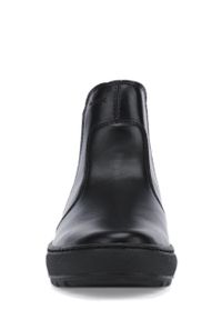 Geox - Sztyblety. Nosek buta: okrągły. Kolor: czarny. Materiał: syntetyk, materiał, skóra ekologiczna, guma. Szerokość cholewki: normalna. Wysokość obcasa: bez obcasa, niski #4