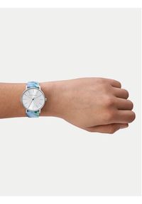 Armani Exchange Zegarek Lola AX5597 Niebieski. Kolor: niebieski. Materiał: skóra #3