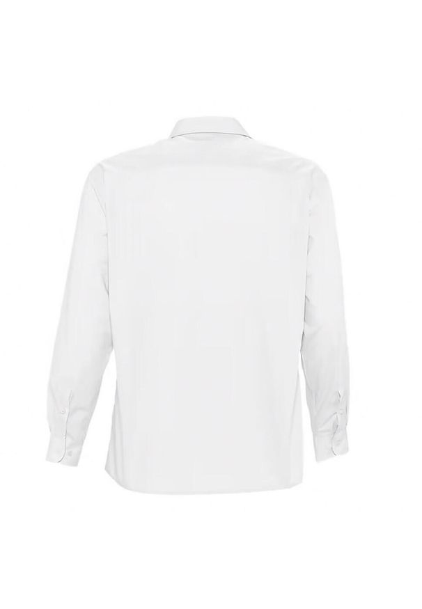 SOL'S - Męska Koszula Z Długim Rękawem Baltimore Poplin. Kolor: biały. Długość rękawa: długi rękaw. Długość: długie