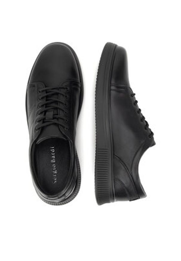 Sergio Bardi Sneakersy MF1648-1Z Czarny. Kolor: czarny. Materiał: skóra