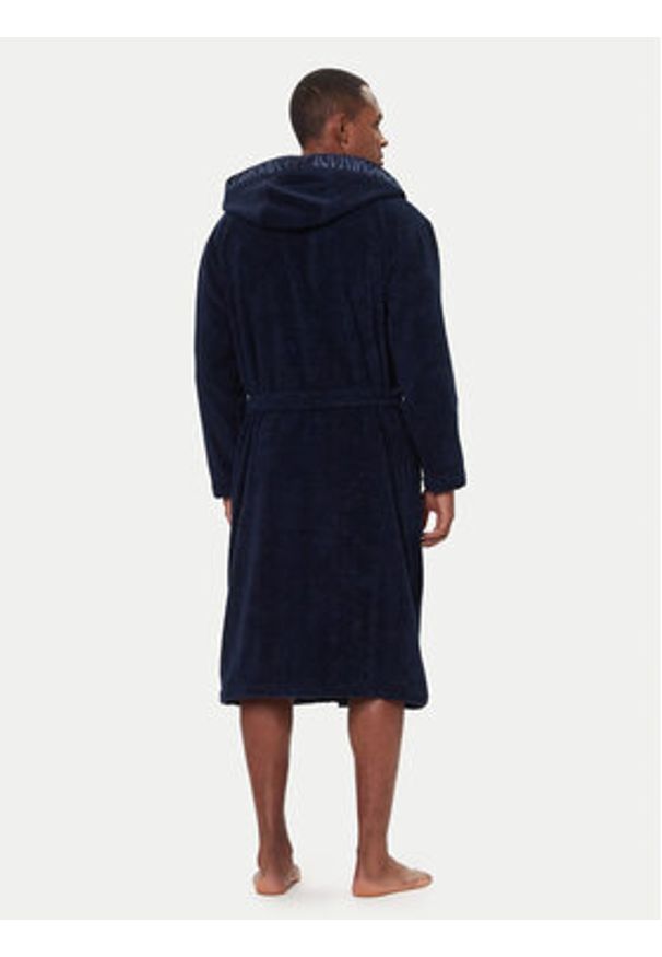 Emporio Armani Underwear Szlafrok EM002255 AF14986 UB102 Granatowy. Kolor: niebieski. Materiał: bawełna