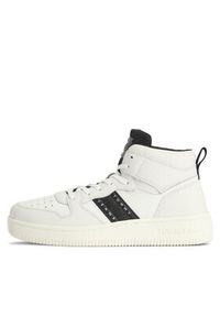 Tommy Jeans Sneakersy Tjw Retro Basket Mc Wl EN0EN02398 Biały. Kolor: biały. Materiał: skóra #3