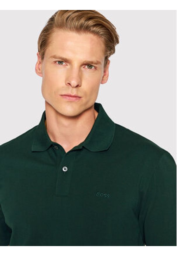 BOSS - Boss Polo Pallas 50468362 Zielony Regular Fit. Typ kołnierza: polo. Kolor: zielony. Materiał: bawełna