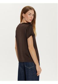 ViCOLO T-Shirt TS0201 Brązowy Regular Fit. Kolor: brązowy. Materiał: wiskoza #5