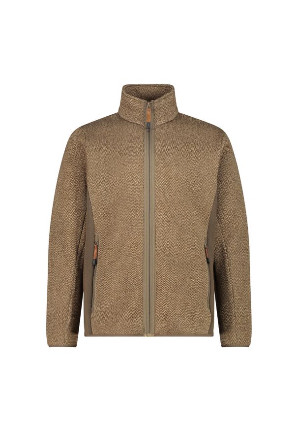 Bluza męska turystyczna CMP 34M0577. Okazja: na co dzień. Kolor: beżowy. Styl: casual, sportowy. Sport: turystyka piesza