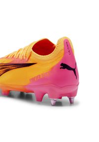 Buty piłkarskie męskie Puma Ultra Ultimate. Zapięcie: sznurówki. Kolor: pomarańczowy, wielokolorowy, żółty. Materiał: materiał, syntetyk. Szerokość cholewki: normalna. Sport: piłka nożna